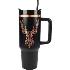 Happy Traveler Nordicup Poro Thermos Tumbler 1,18L Musta
