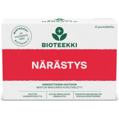 Bioteekki Närästys mintun makuinen purutabletti 12 tbl
