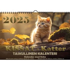 Suomen Aika Kissat 2027 taskullinen seinäkalenteri