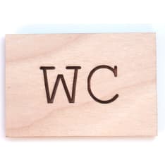 Kuusipohja Wc Door Sign
