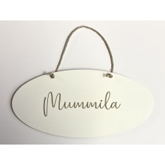 Kuusipohja Mummila door sign