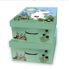 Moomin, 2-piece set with flower pot and storage box