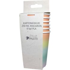 Kartonkimuki 250 ml Macaron 6kpl