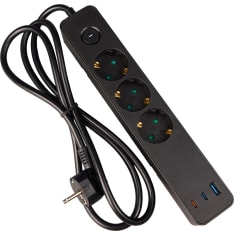 Airam Jax 3-os+3USB 1,4m extension cable