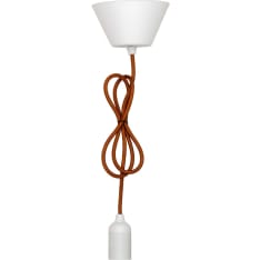 Airam copper 1.2 m textile lighting cord set with plug