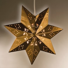 Airam Leena 30 cm brass metal star