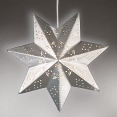 Airam Leena 30 cm white metal star