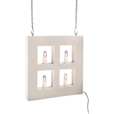 Airam white 25x25cm led window