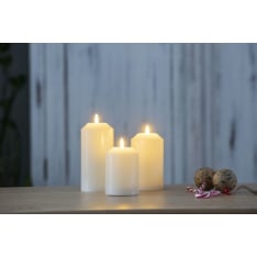 Airam Nona 3pcs white led wax candle