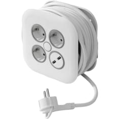 Airam 3-os. 2usb-a 7m  Jatkojohtokela