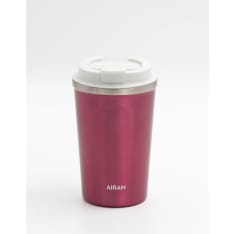 Airam Aalto steel mug 0.35L Pink ribbon