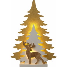 Airam Ragnil wood tree with gold deer
