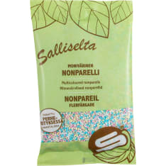 Salliselta monivärinen 100 g nonparelli