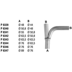 Fenno 860-P8343 Yleisosa J-Putki