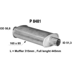 Fenno 860-P8481 universal silencer