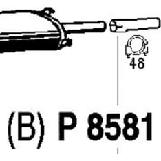 Fenno 860-P8581 tail pipes