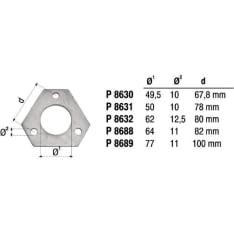 Fenno 860-P8631 Pakoputken laippa