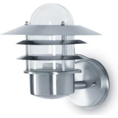 BrightSolar Shine up silver wall lamp
