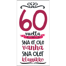 60 years 100 g chocolate bar