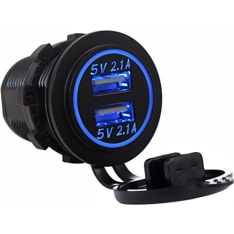 BrightSolar 12/24 V 4,2 A uppoasennettava USB latausportti