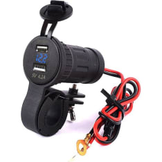 BrightSolar 12/24V USB charging port for handlebar 4.2A
