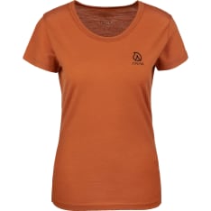 Anar Galda Orange women's merino wool T-shirt
