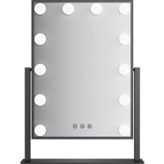 Lumio Lights Hollywood mirror 12 lamps black