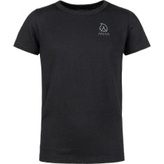 Anar Manna black children's merino wool T-shirt