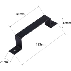 Evella Loft sliding door handle set