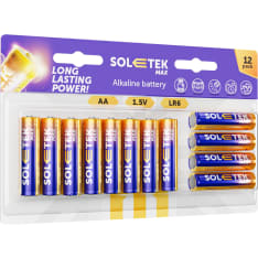 Soletek Max AA 12 kpl alkaliparisto