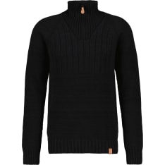 Anar Naruska Black men's merino wool sweater