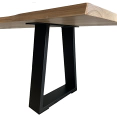 Evella Triangle metal bench legs black