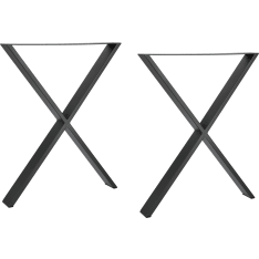 Evella Cross musta metalliset pöydänjalat
