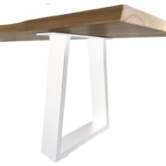 Evella Triangle metal table legs white