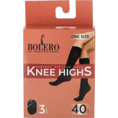 Bolero women's 3pack women's 40s knee socks