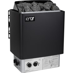 Kyly Kuutio musta 9 kW sähkökiuas siirtokytkimet
