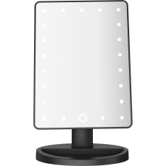 Lumio Lights musta meikkipeili LED-valolla