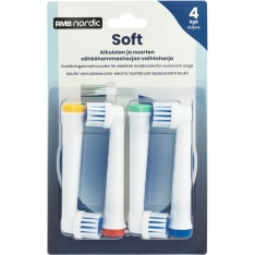 RMB Nordic Soft – set of 4 replacement brush heads for electric toothbrushes