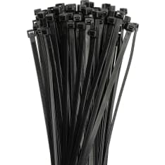 Timco musta PA66 nippuside 100 kpl