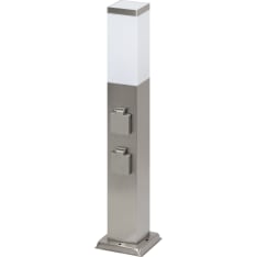 BrightSolar Volt steel 60 cm bollard light with sockets