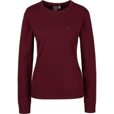 Anar Kitka women's burgundy merino wool owl