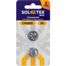 Soletek Max CR2025 2 kpl litiumparisto