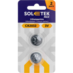 Soletek Max CR2032 2 kpl litiumparisto