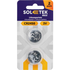 Soletek Max CR2450 2 kpl litiumparisto