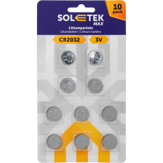 Soletek Max CR2032 10 kpl litiumparisto