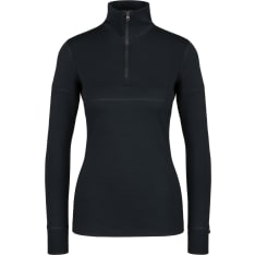 Anar Vuotso black/black women's merino wool shirt