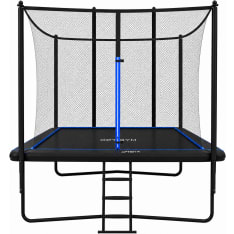 OptiGym Sky Max 4,57x3 m trampoliini turvaverkolla