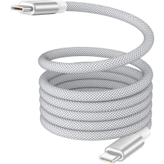 Le-On Type-C valkoinen 1,5 m 100 W magneettinen latauskaapeli