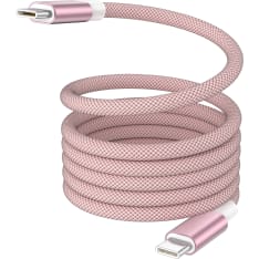 Le-On Type-C pinkki 1,5 m 100 W magneettinen latauskaapeli