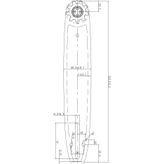 Timco 3/8" 1,3mm 12" steel flange